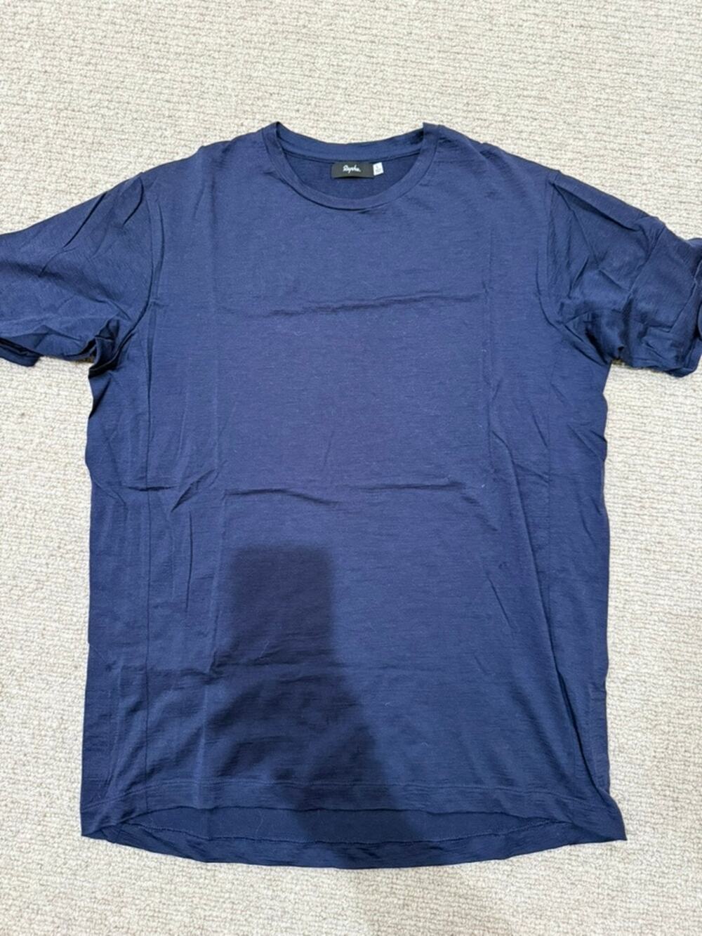 Rapha Merino Wool T-Shirt Men's L Navy Cycling Lightweight